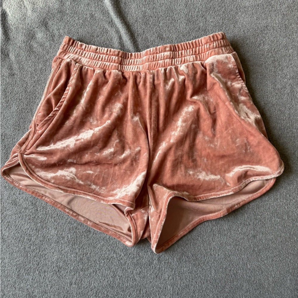 Pink Velvet Lounge Shorts
